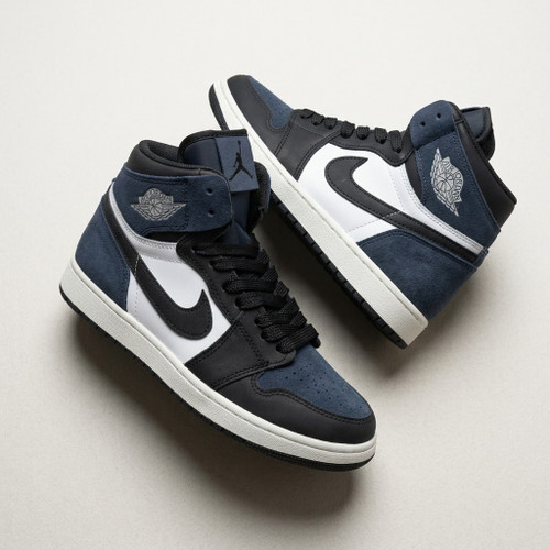 کفش کتانی اسپرت بچه گانه طرح Air Jordan 1 رنگ سرمه ای